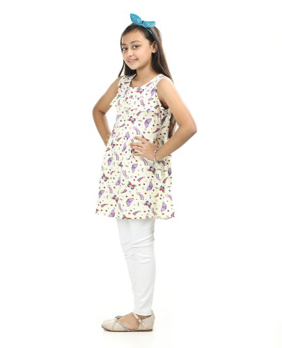 Girl's Sleeveless Frock